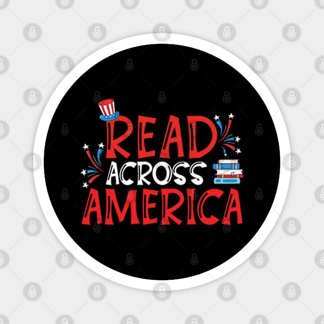 Reads Across America Reading Teacher Books Reader Magnet by RiseInspired